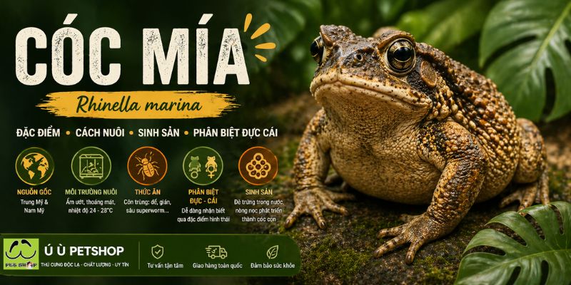 Cóc Mía – Đặc Điểm, Cách Nuôi, Sinh Sản Và Phân Biệt Đực Cái